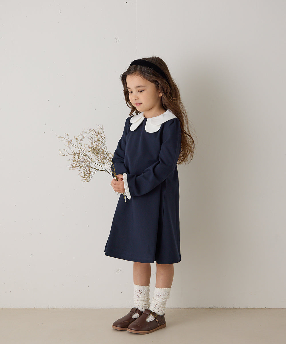 【リンクコーデ】ダブルカラーセレモニーワンピース