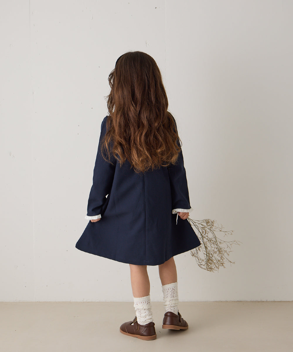 リンクコーデ】ダブルカラーセレモニーワンピース