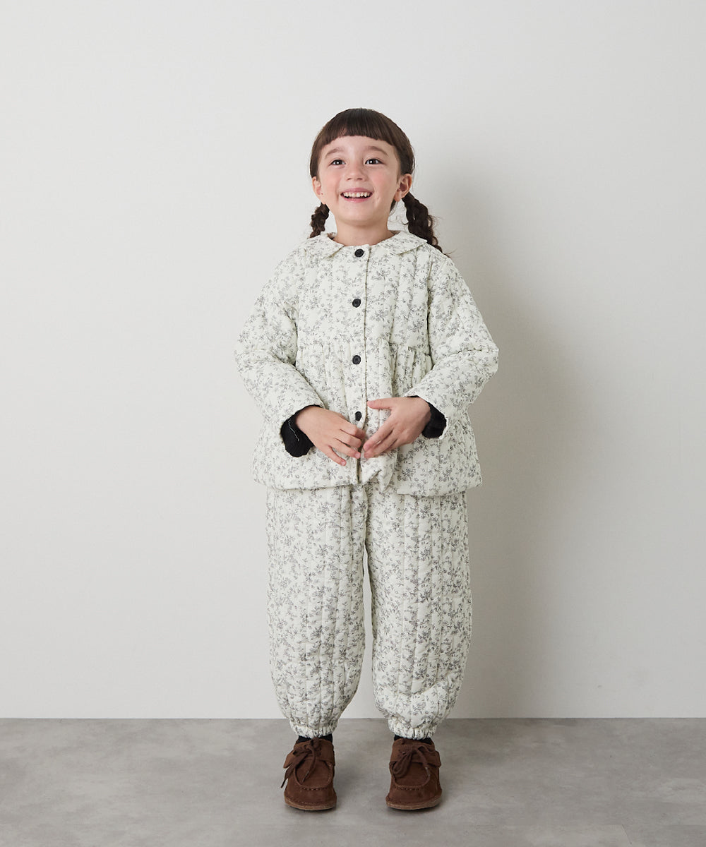 rose　美品♡pheeta花柄キルティングシャツ リンクコーデ】キルティング花柄コート