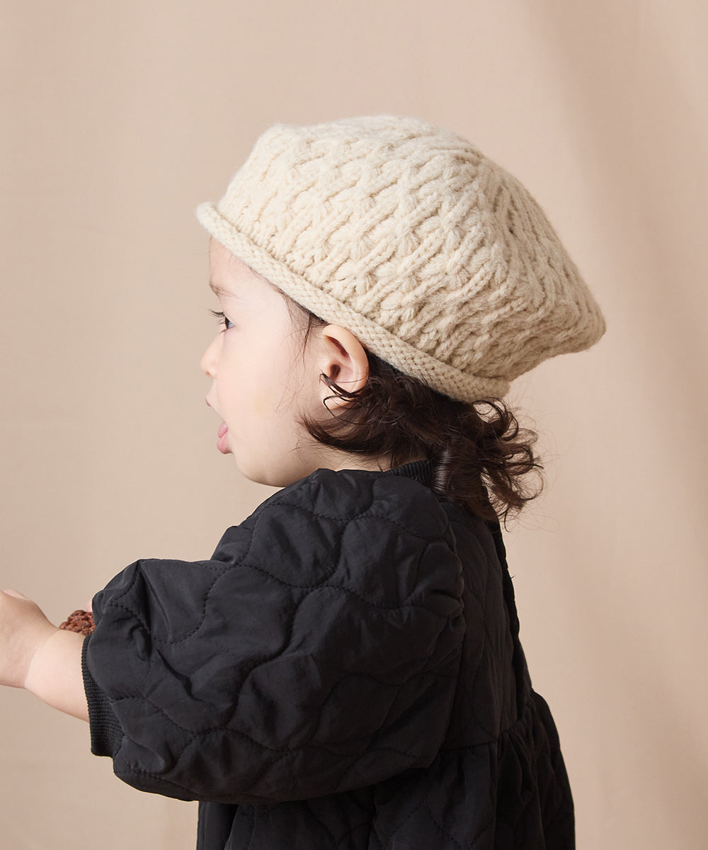 ロールアップニット帽