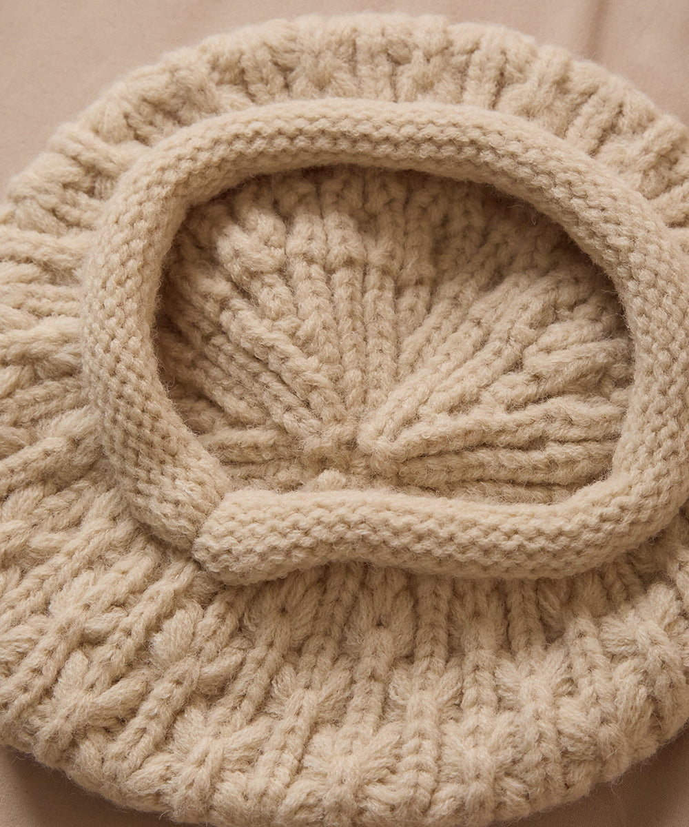 ロールアップニット帽