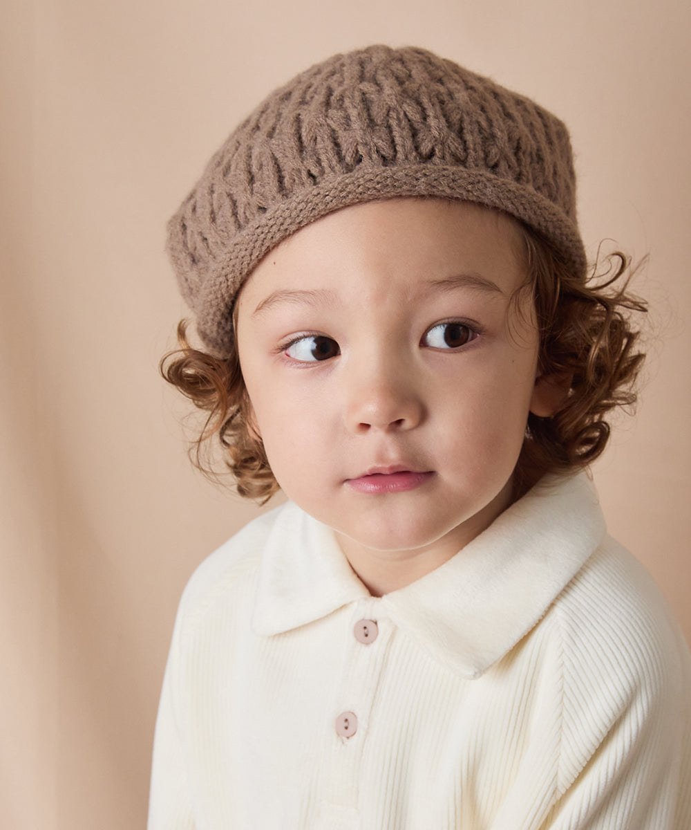 ロールアップニット帽