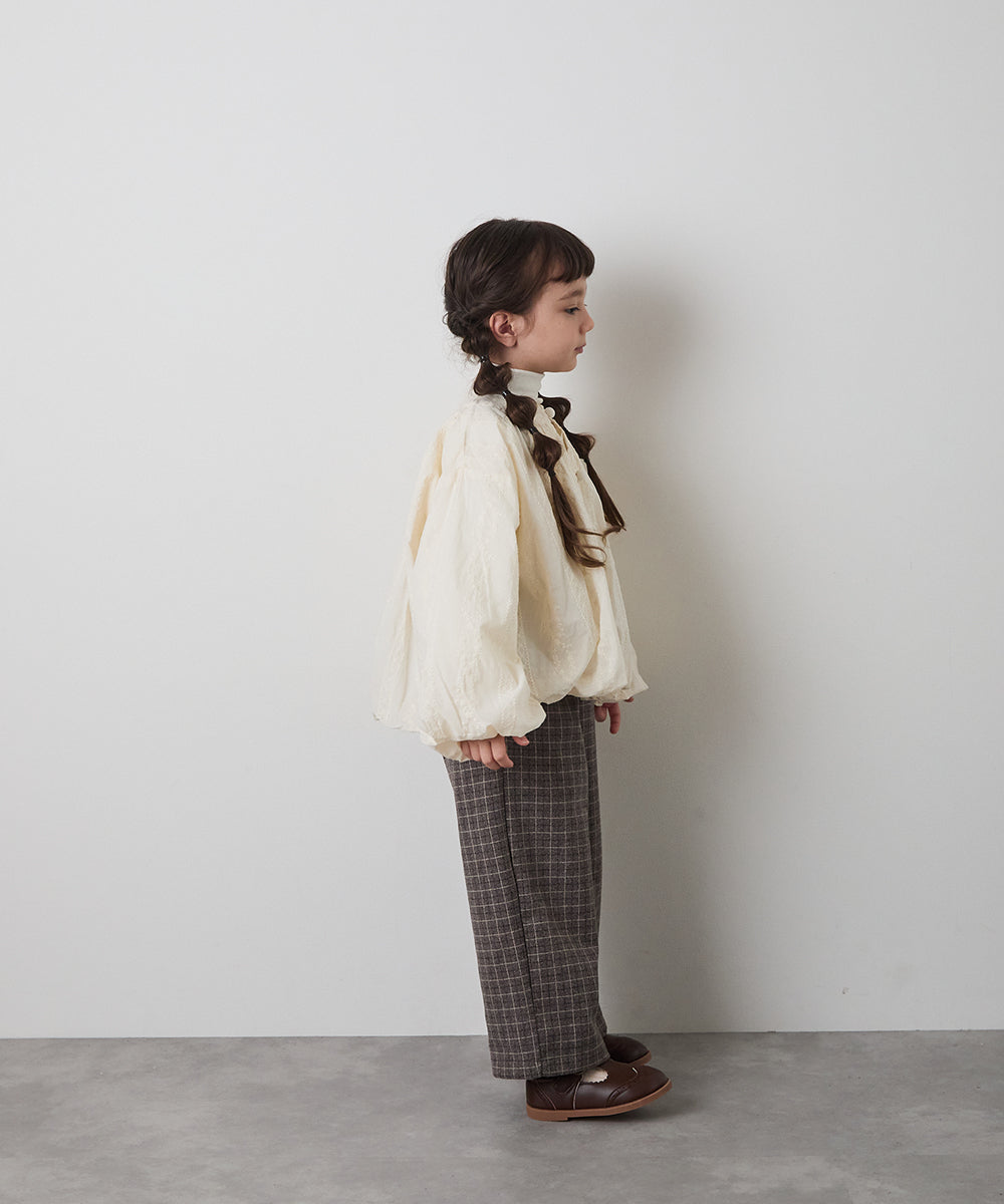 ピンタックバルーンレースブルゾン