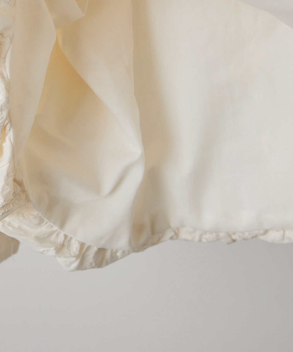 ピンタックバルーンレースブルゾン