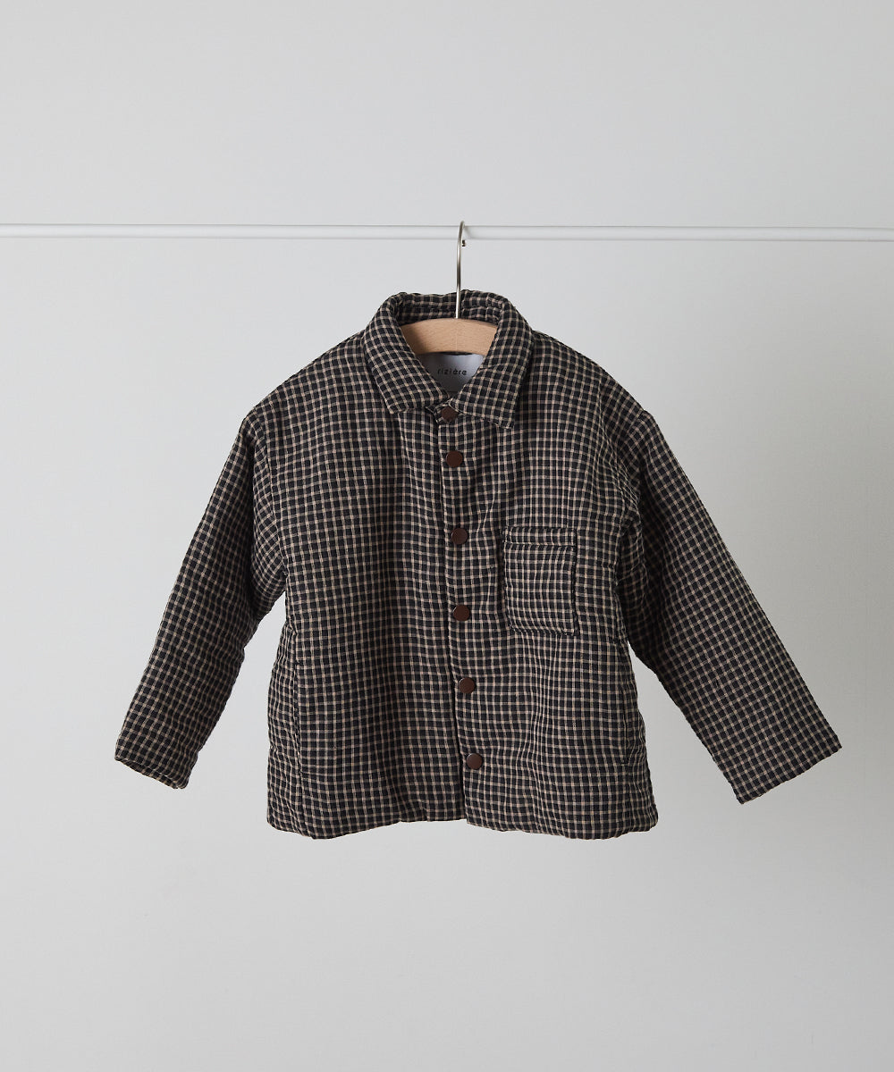 チェック柄中綿ジャケット