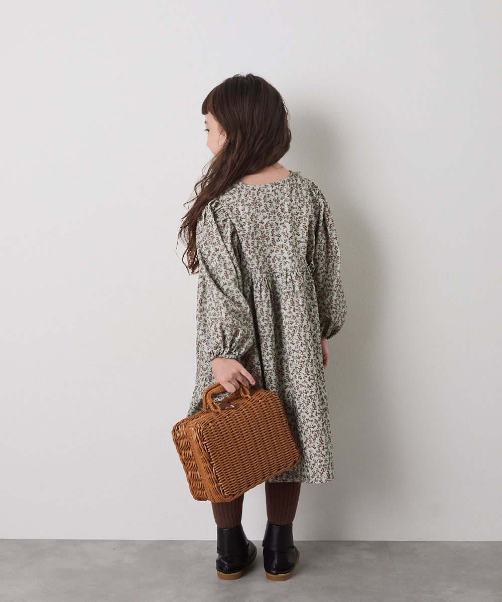 micherio 花柄刺繍ワンピース 親子リンクコーデ micherio 花柄刺繍ワンピース 親子リンクコーデ