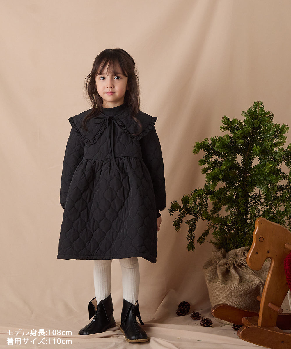 リンクコーデ】キルティングワンピース