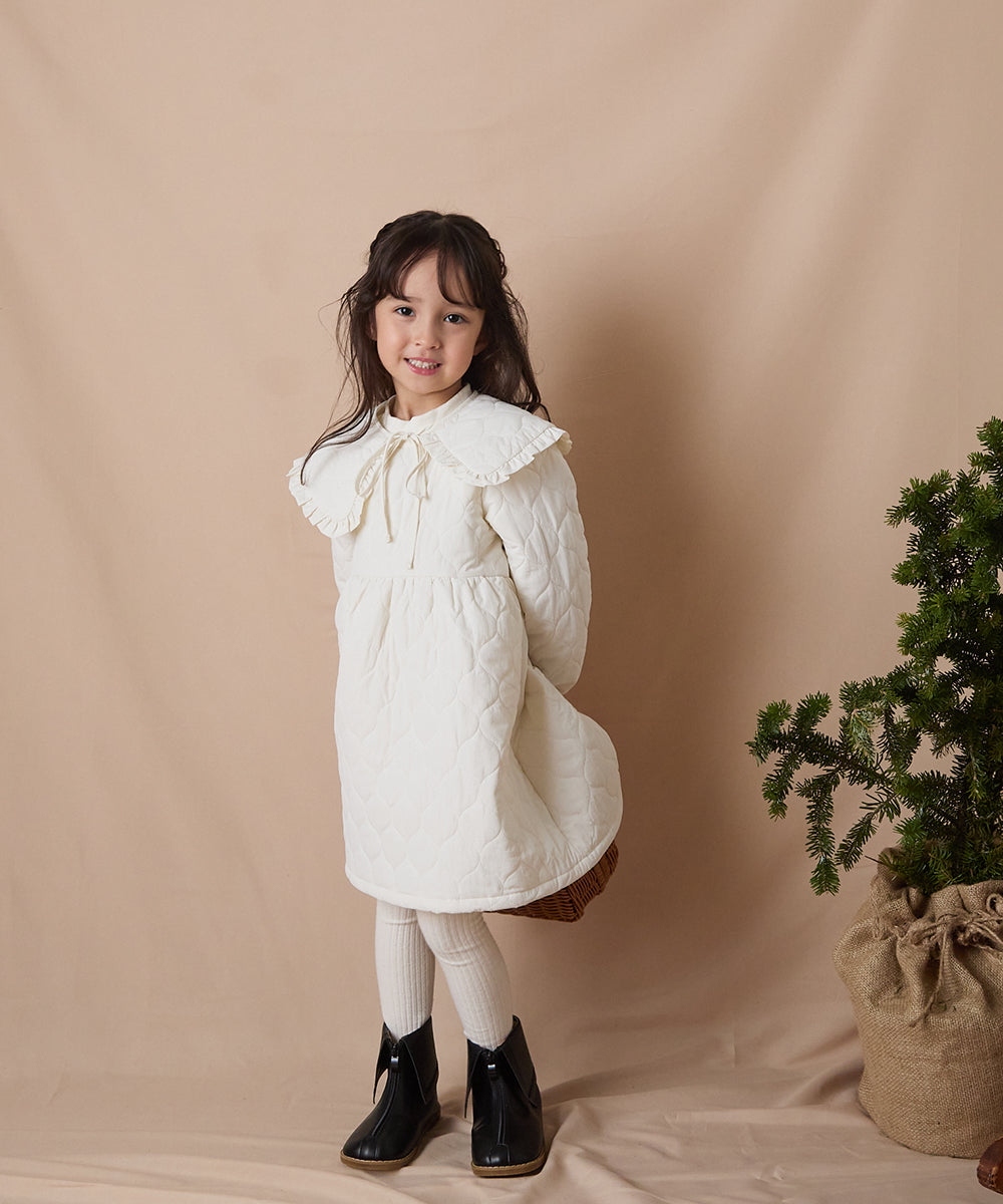 リンクコーデ】キルティングワンピース