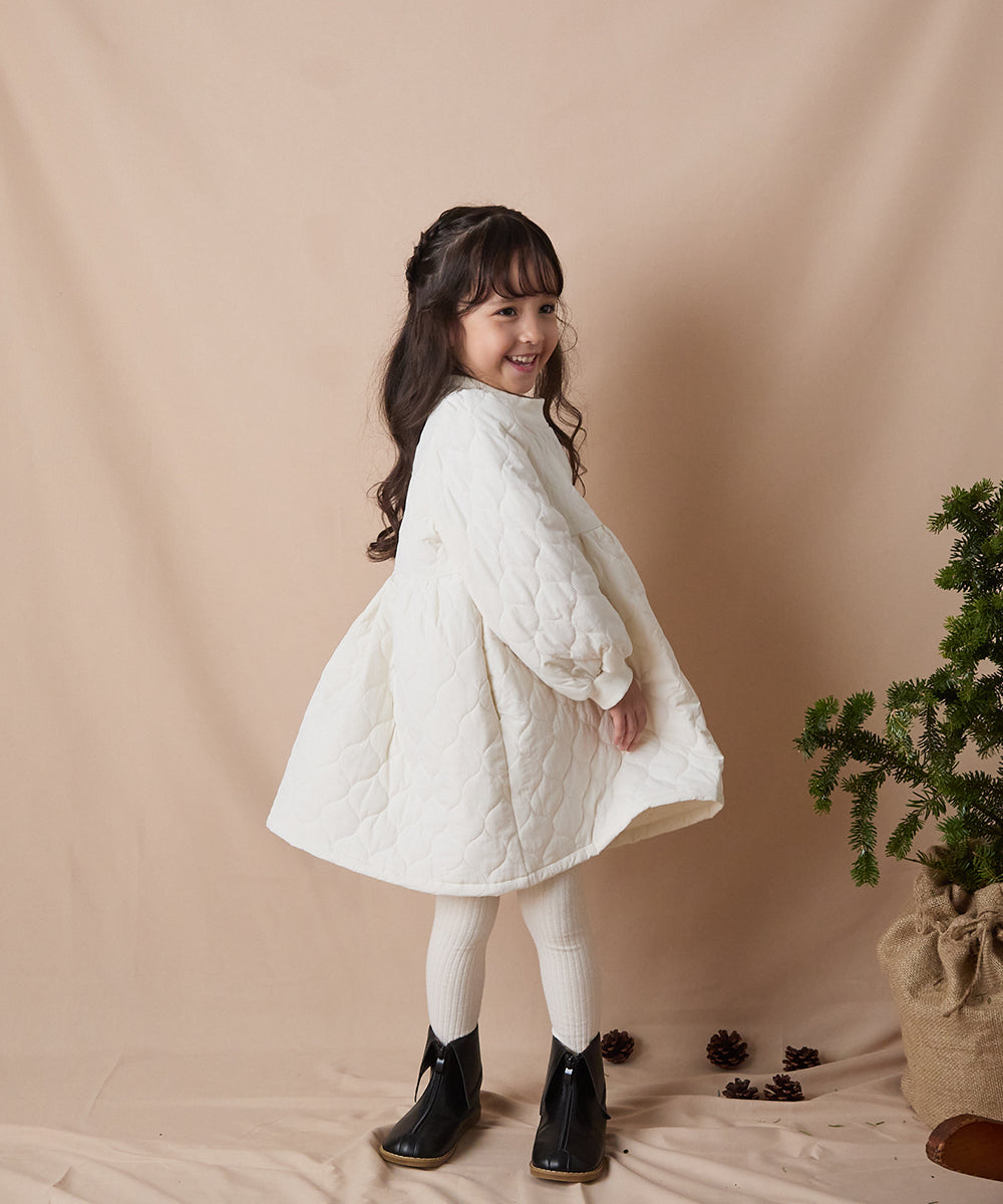 リンクコーデ】キルティングワンピース