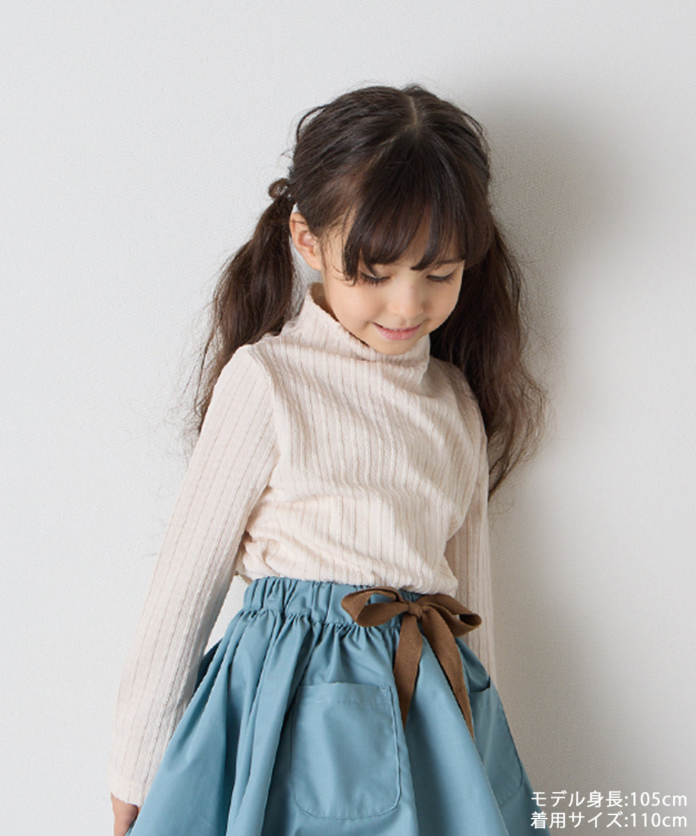 ジャガード柄シームレスハイネックプルオーバー