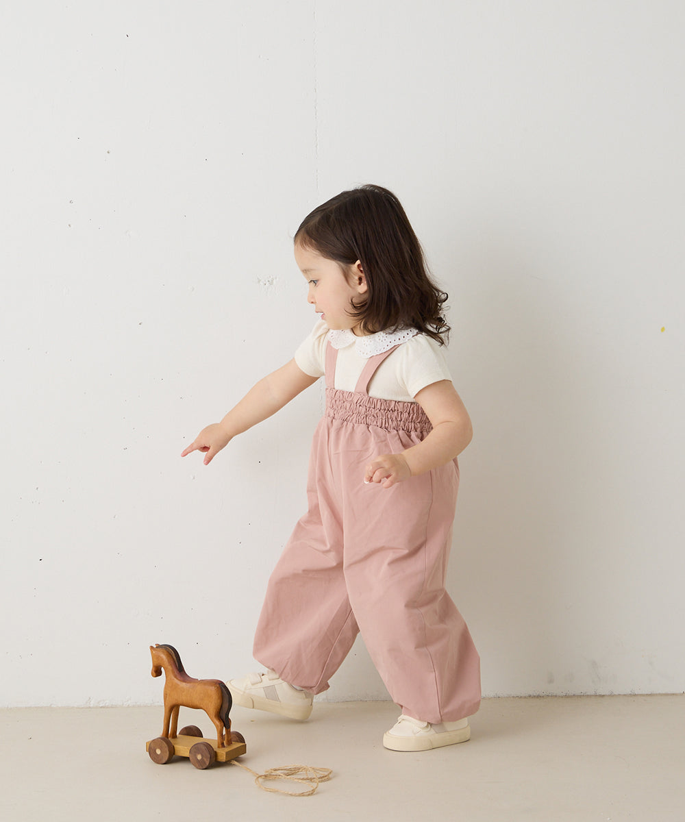 撥水シャーリングベビーロンパース（収納袋付き）