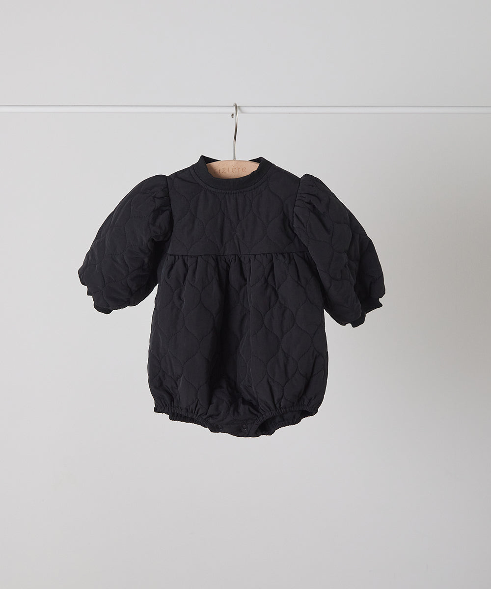 【リンクコーデ】キルティングベビーロンパース