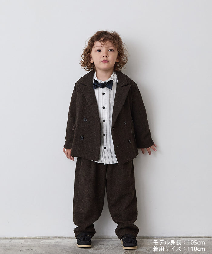 ダブルボタンヘリンボーンセットアップ