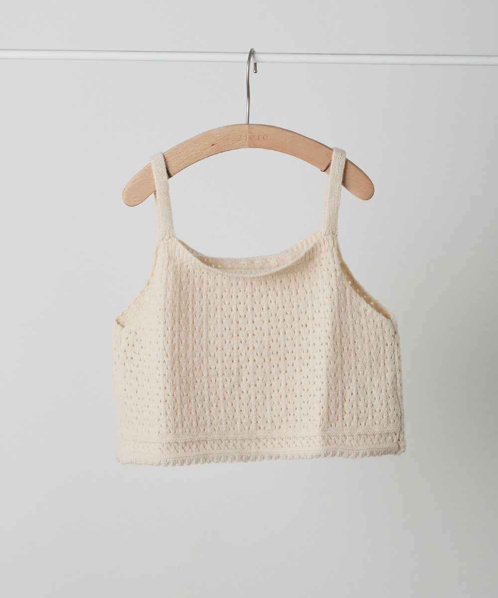 ニットキャミレイヤードブラウス2点セット