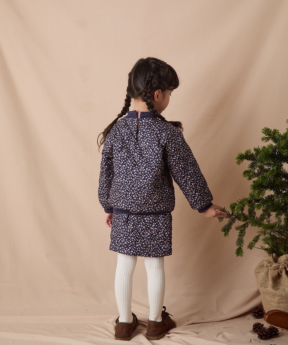 フラワープリントキルティングセットアップ