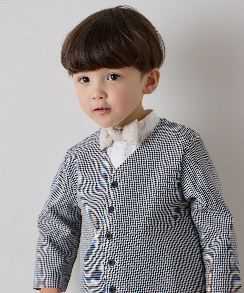 リネン蝶ネクタイ（ボタン取り外しシャツ対応）