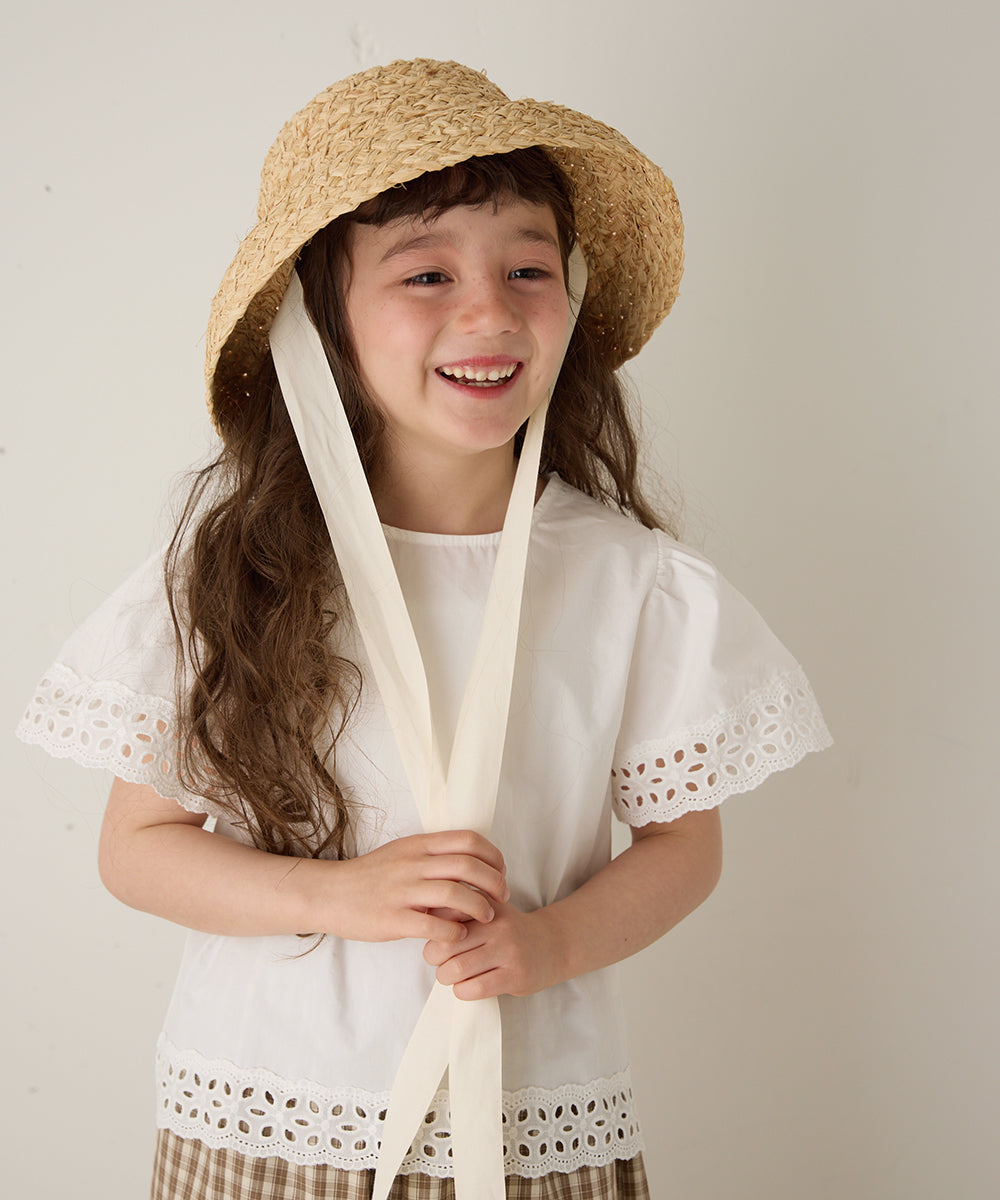 ラフィアバケットハット