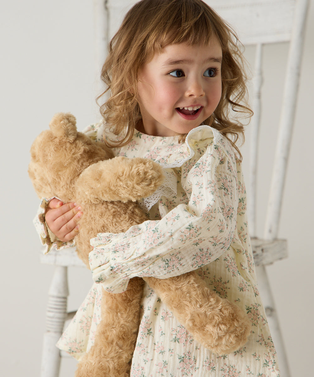 フラワープリントダブルガーゼセパレートルームウェア