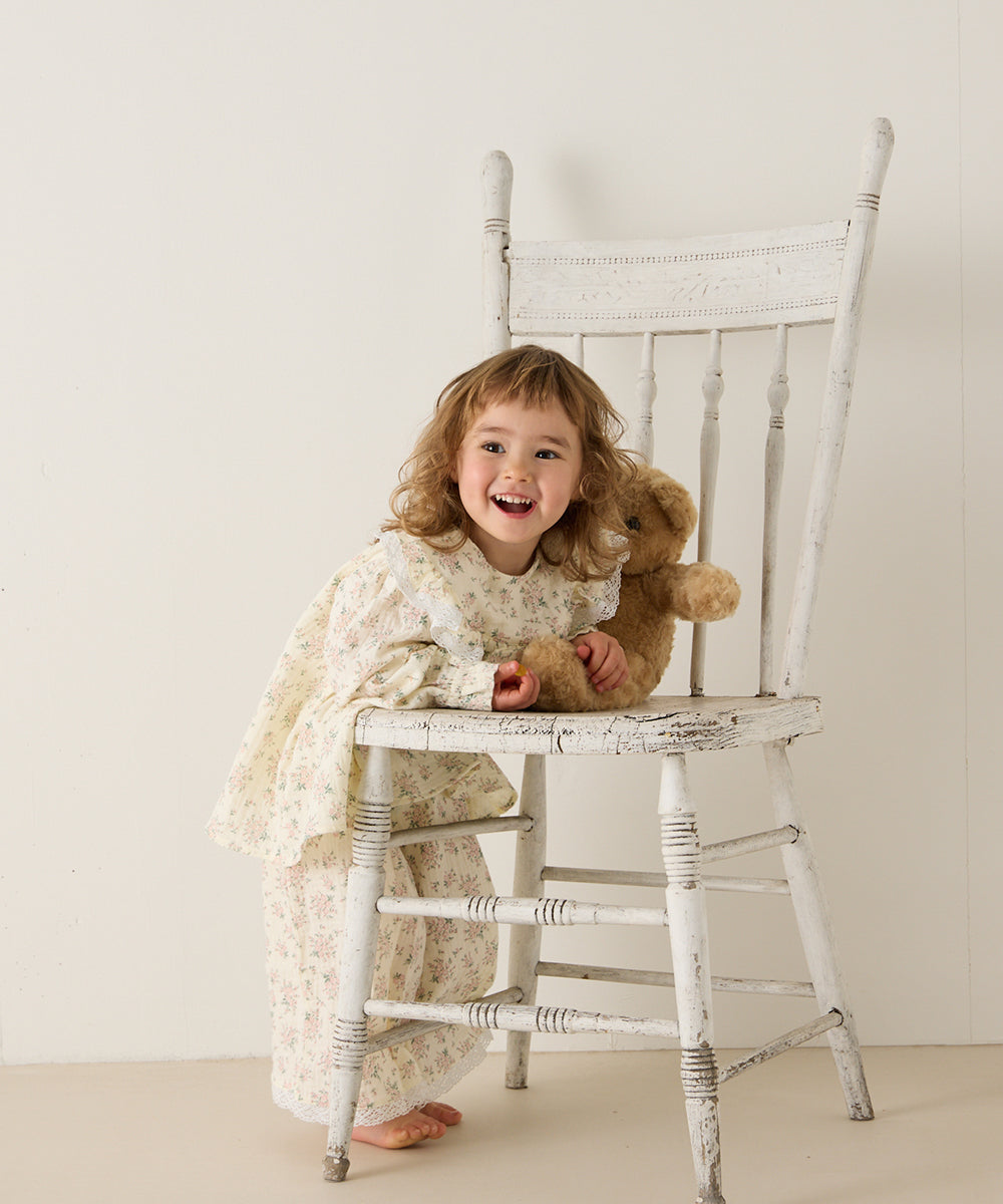 フラワープリントダブルガーゼセパレートルームウェア