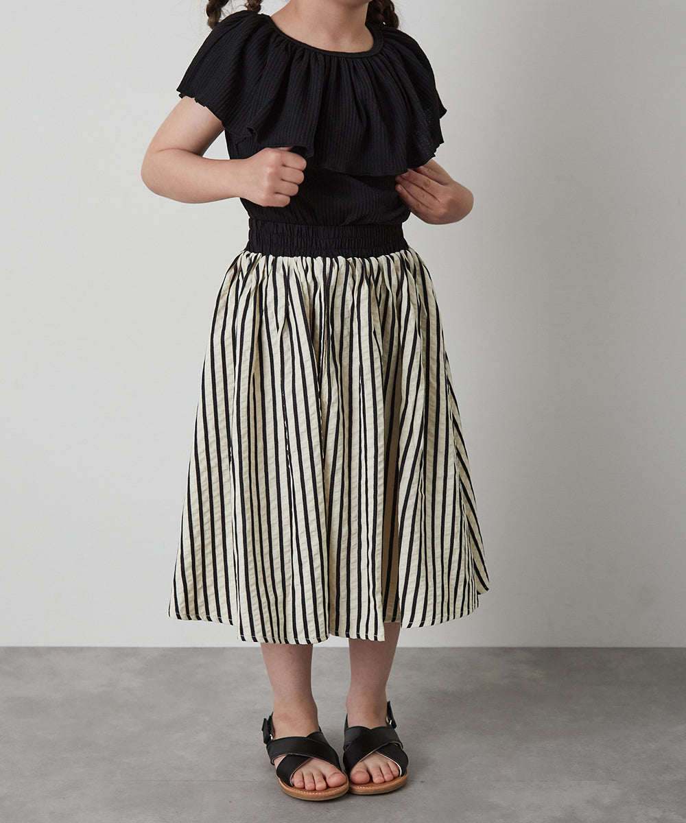 ストライプロングスカート