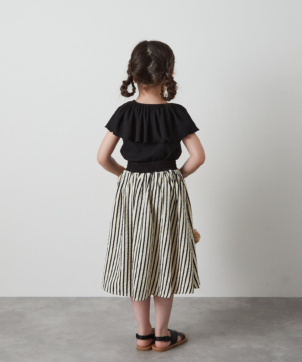ストライプロングスカート