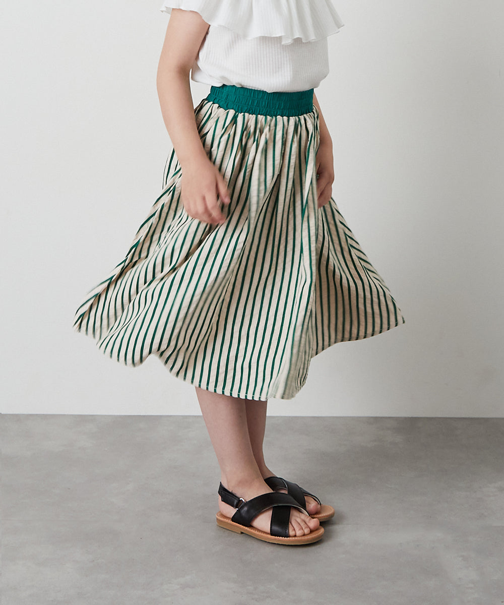 ストライプロングスカート