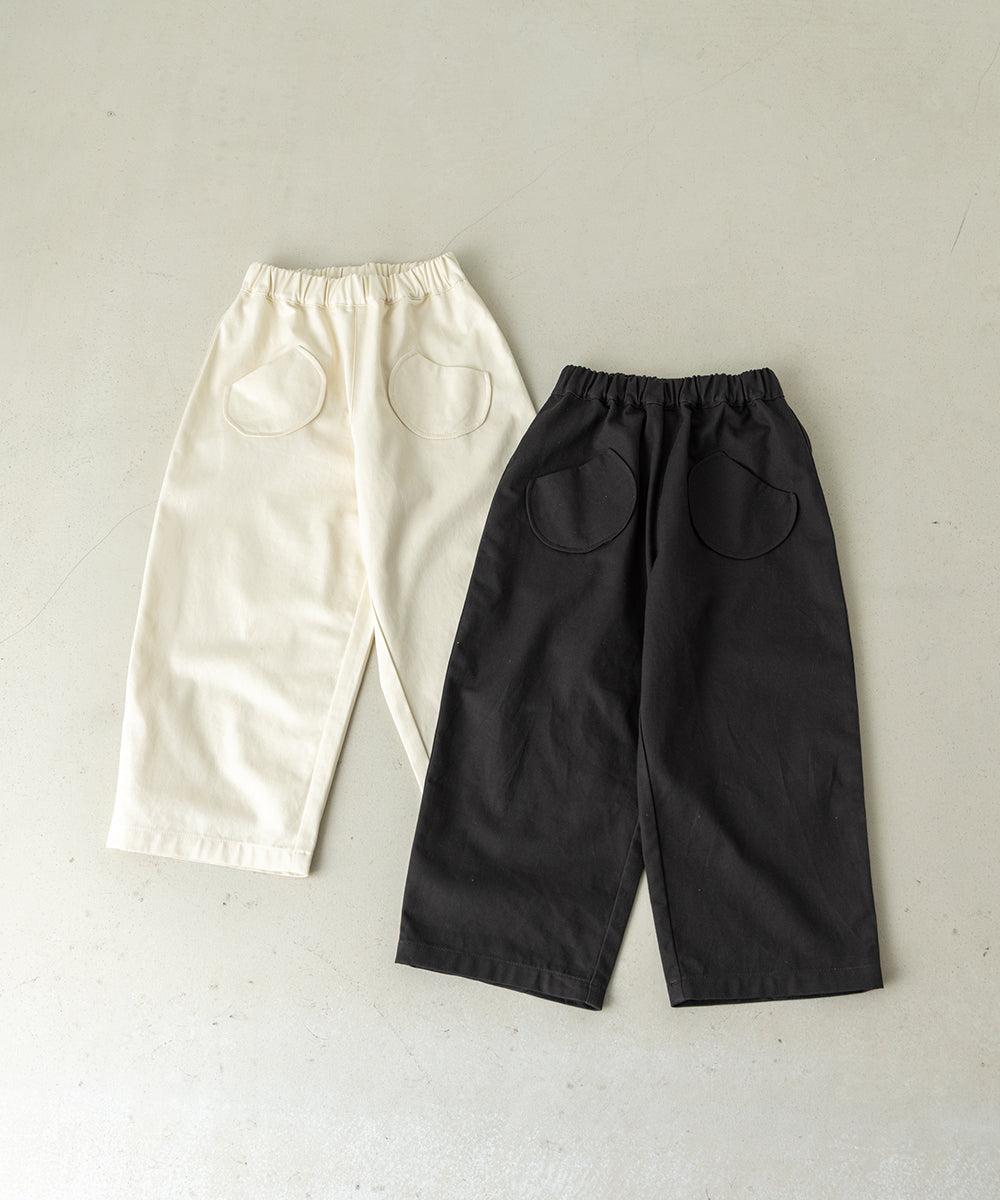 ウォッシュ加工サークルポケットパンツ