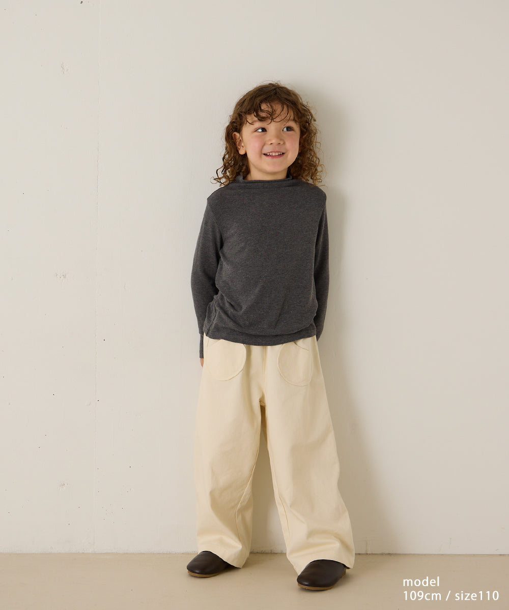ウォッシュ加工サークルポケットパンツ