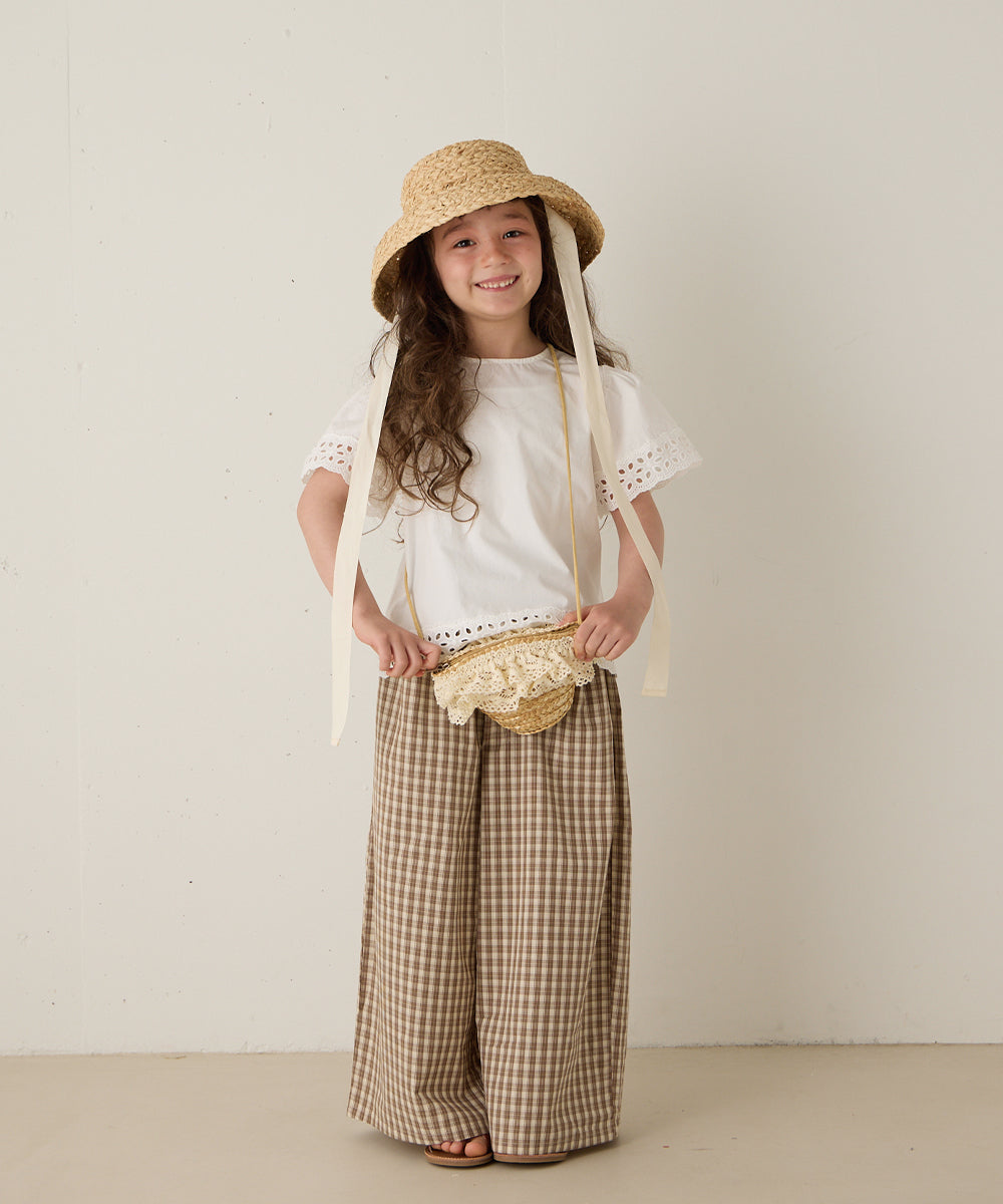 レースフリルラフィアポシェット