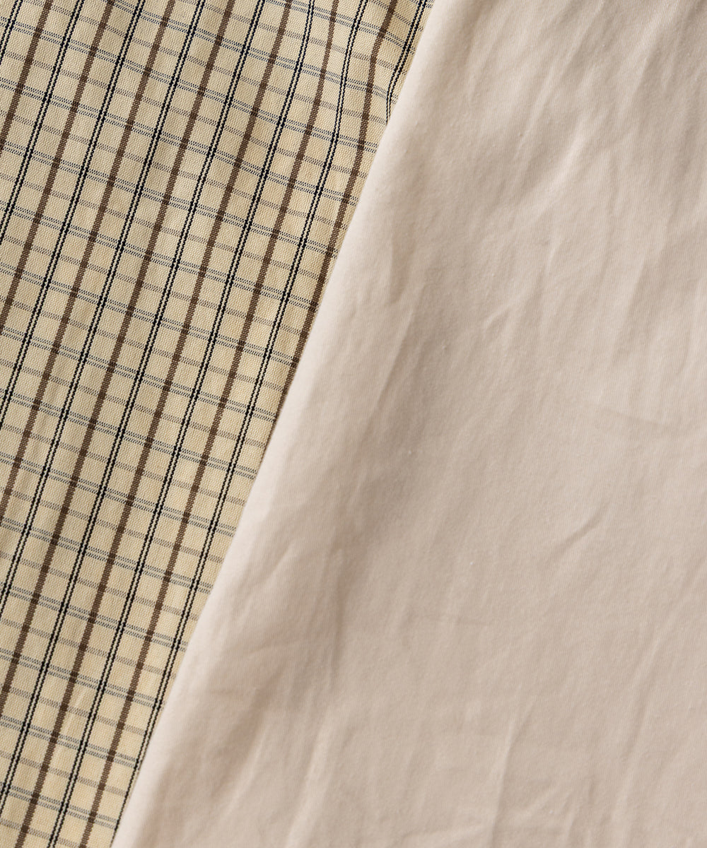 ダブルボタンセーラーカラー長袖ブラウス