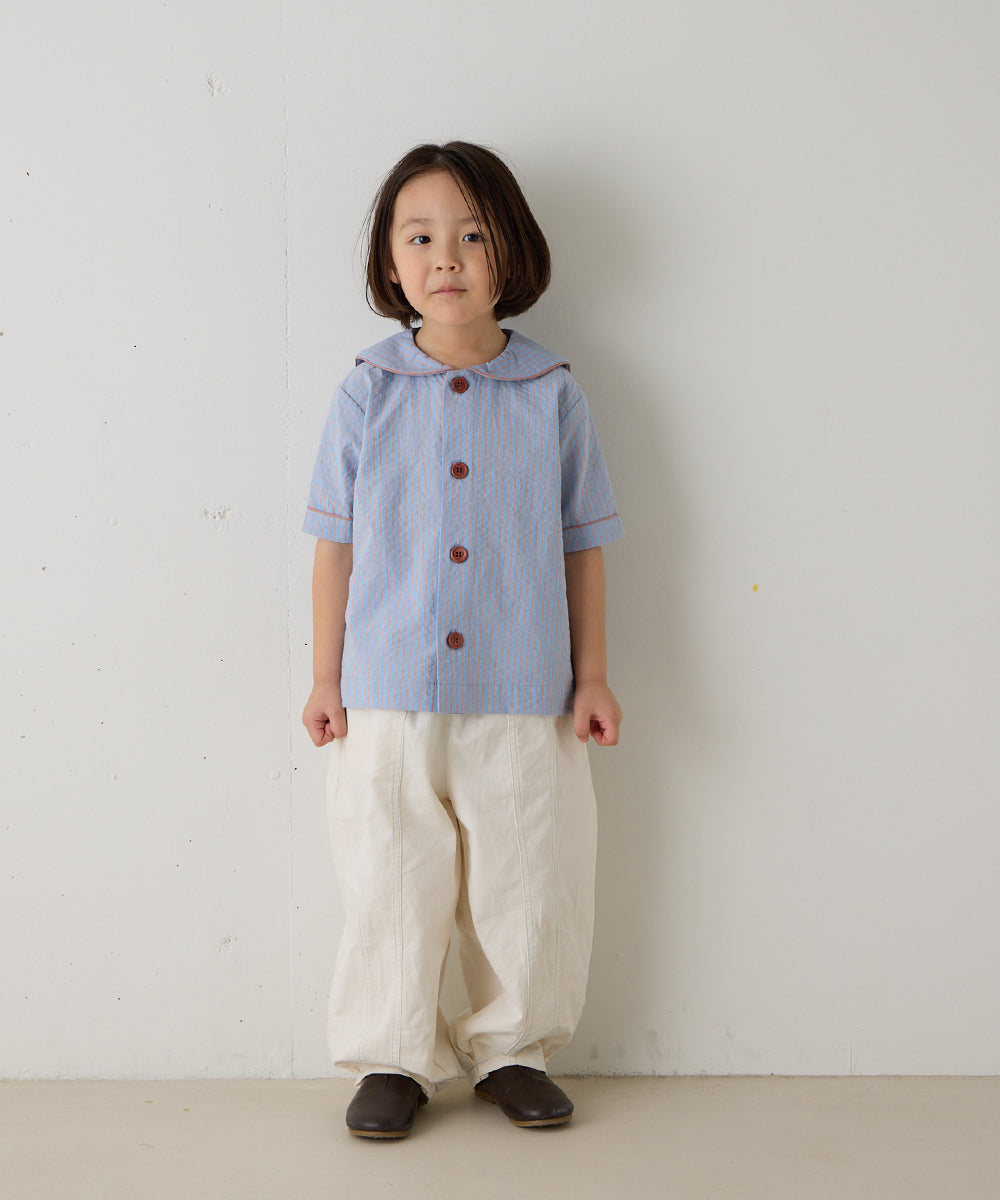 ストライプセーラーカラーブラウス