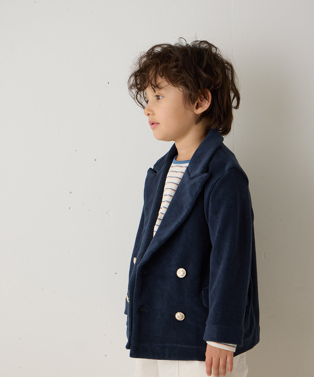 ダブルボタンパイルテーラードジャケット