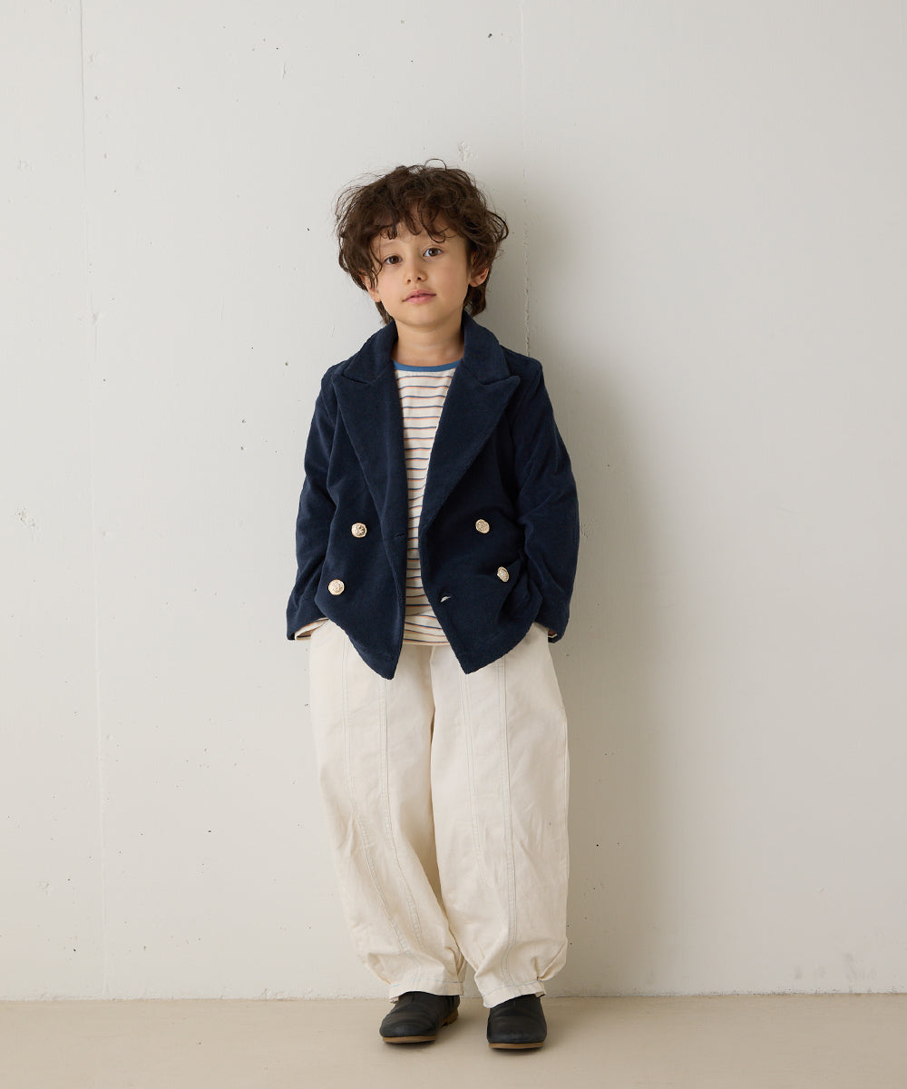 ダブルボタンパイルテーラードジャケット