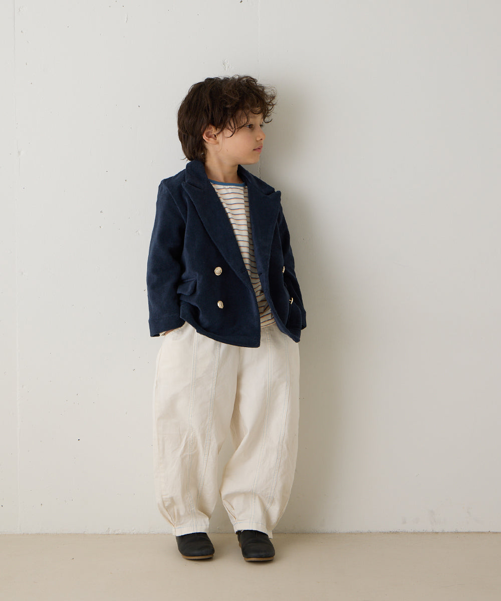 ダブルボタンパイルテーラードジャケット