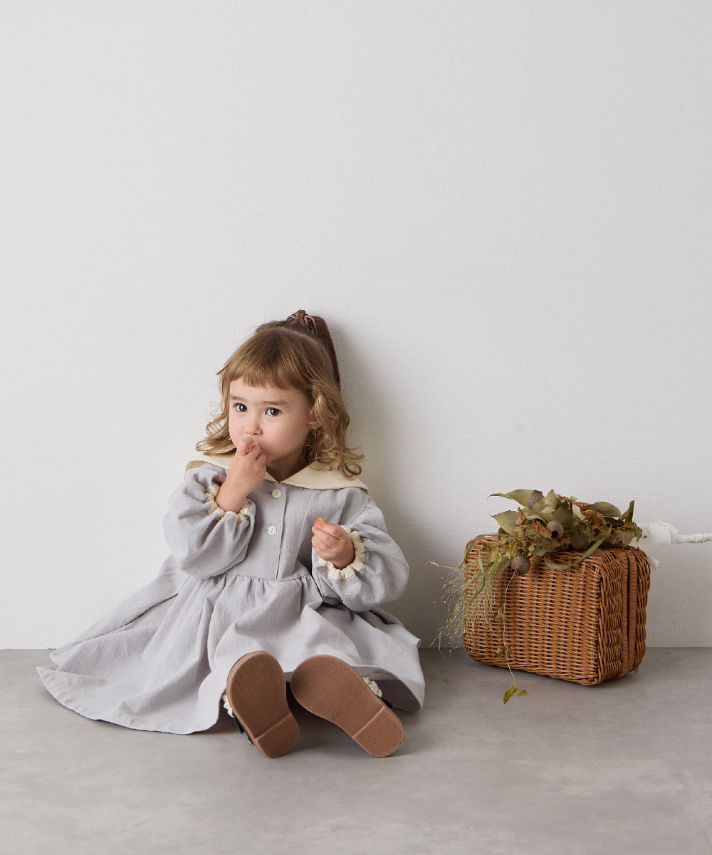 バイカラーセーラーカラーワンピース