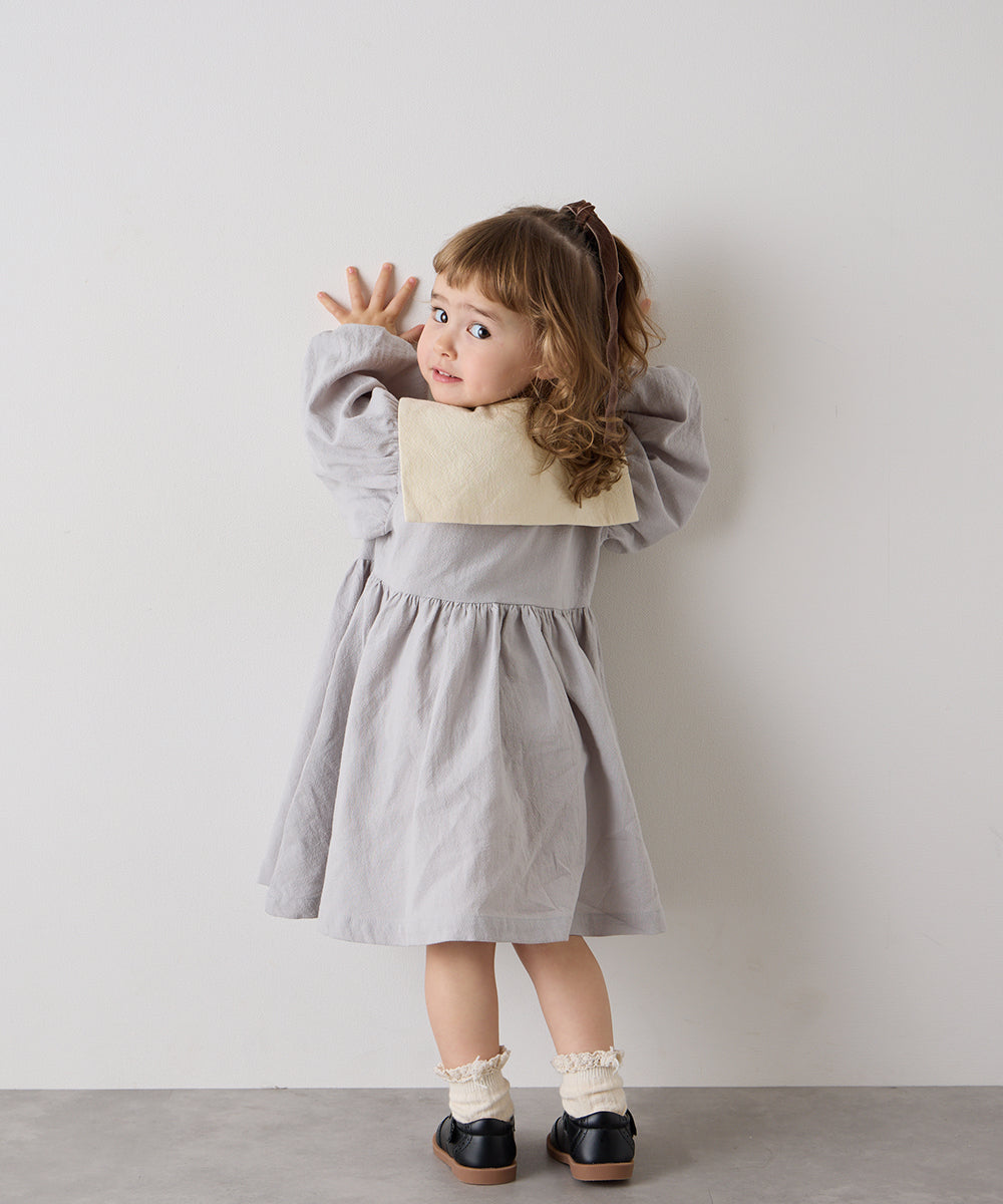 バイカラーセーラーカラーワンピース