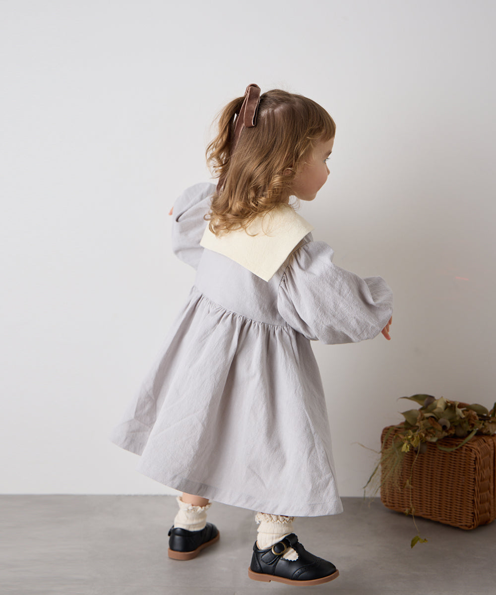 バイカラーセーラーカラーワンピース