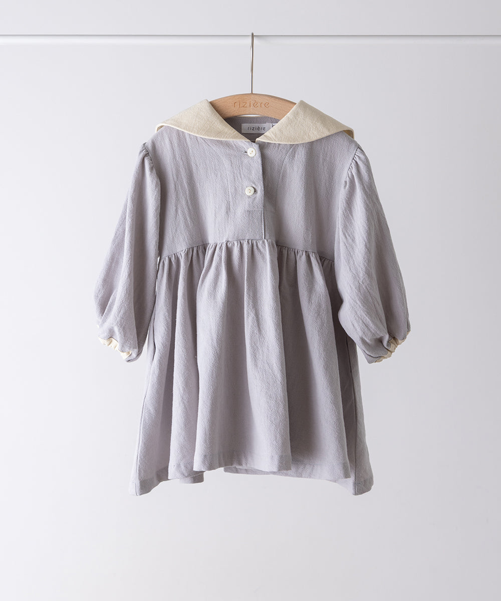 バイカラーセーラーカラーワンピース