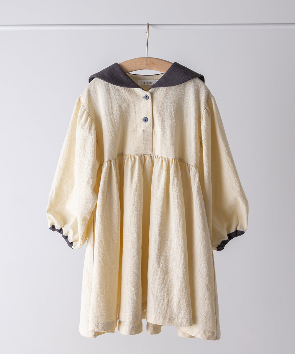 バイカラーセーラーカラーワンピース