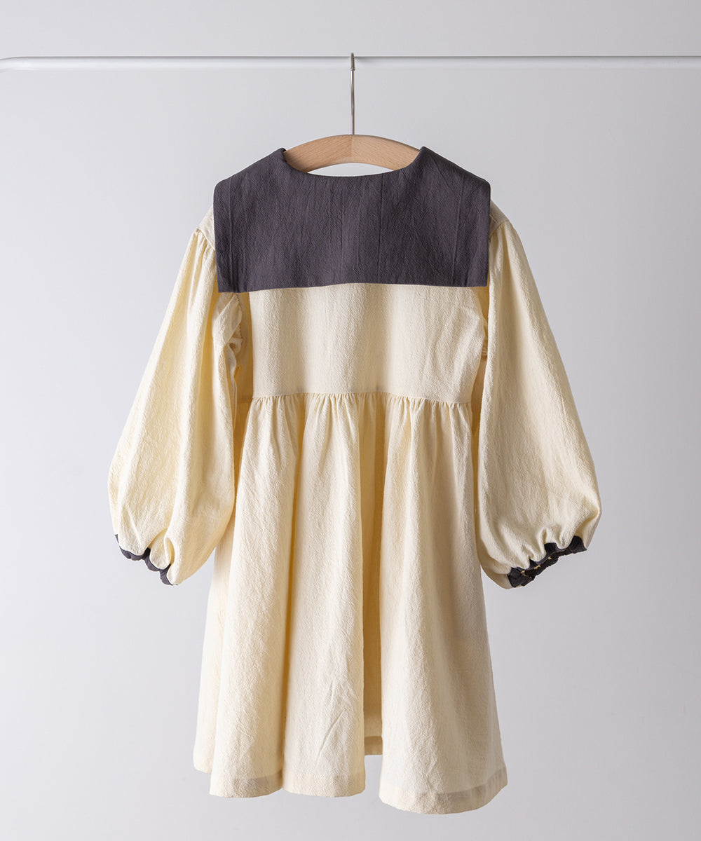 バイカラーセーラーカラーワンピース