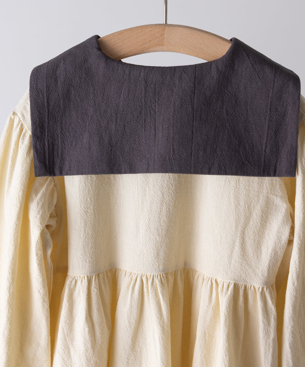 バイカラーセーラーカラーワンピース