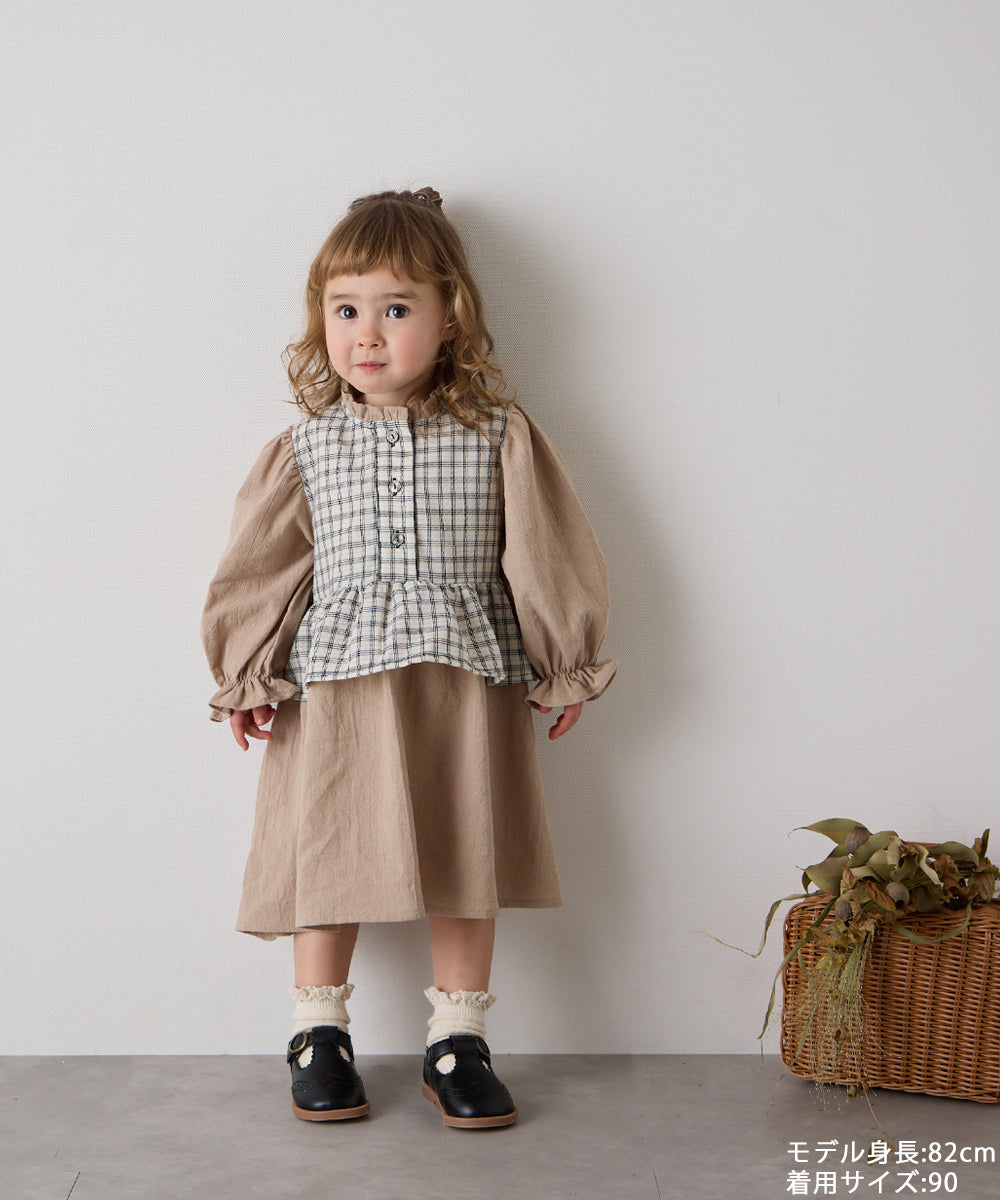 レイヤード風ワンピース