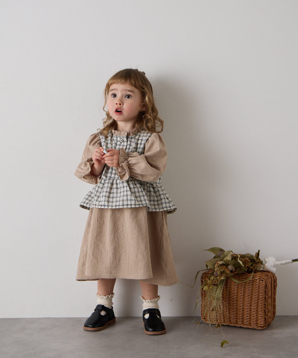 レイヤード風ワンピース