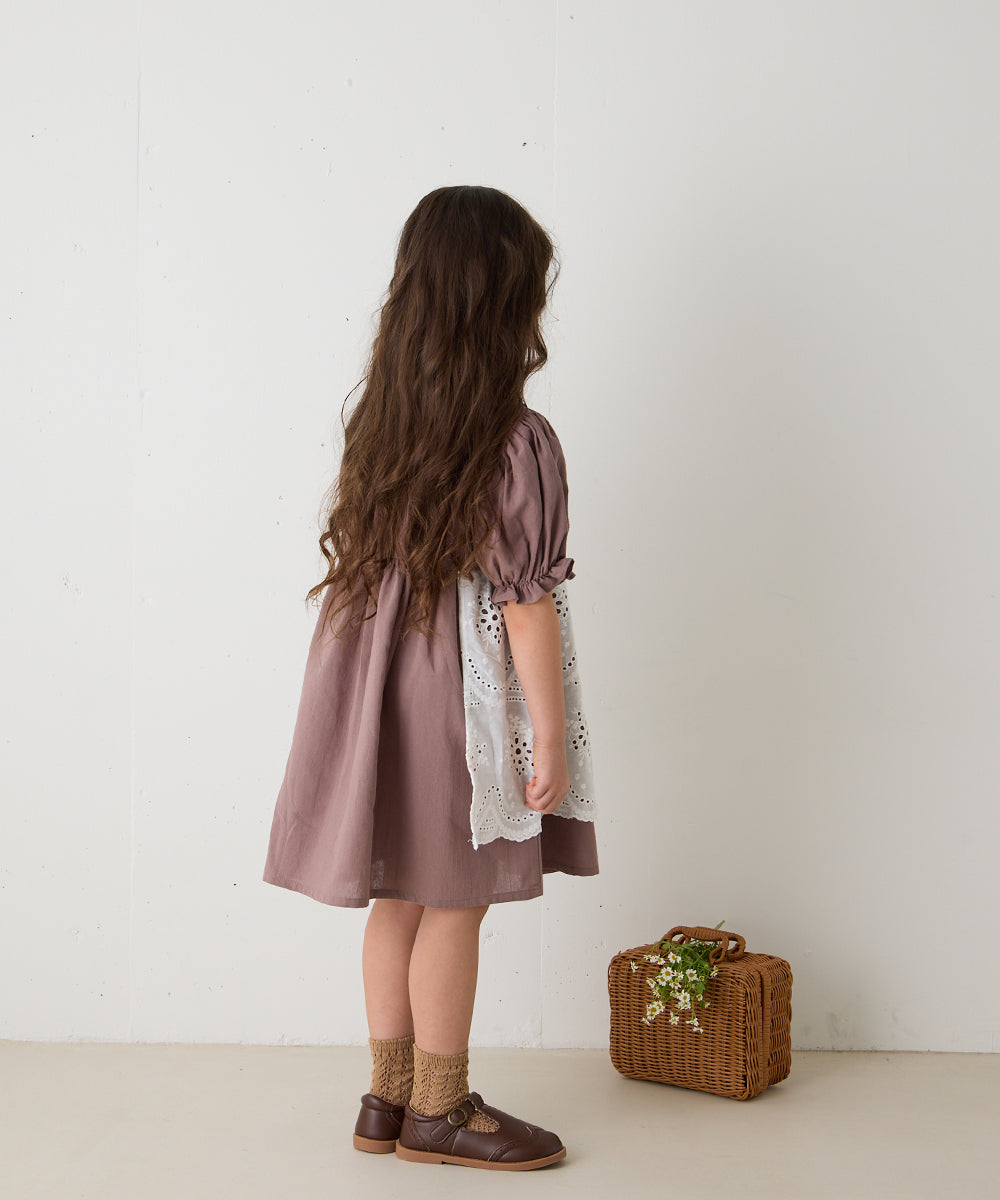 【リンク】スカラップレースエプロンワンピース