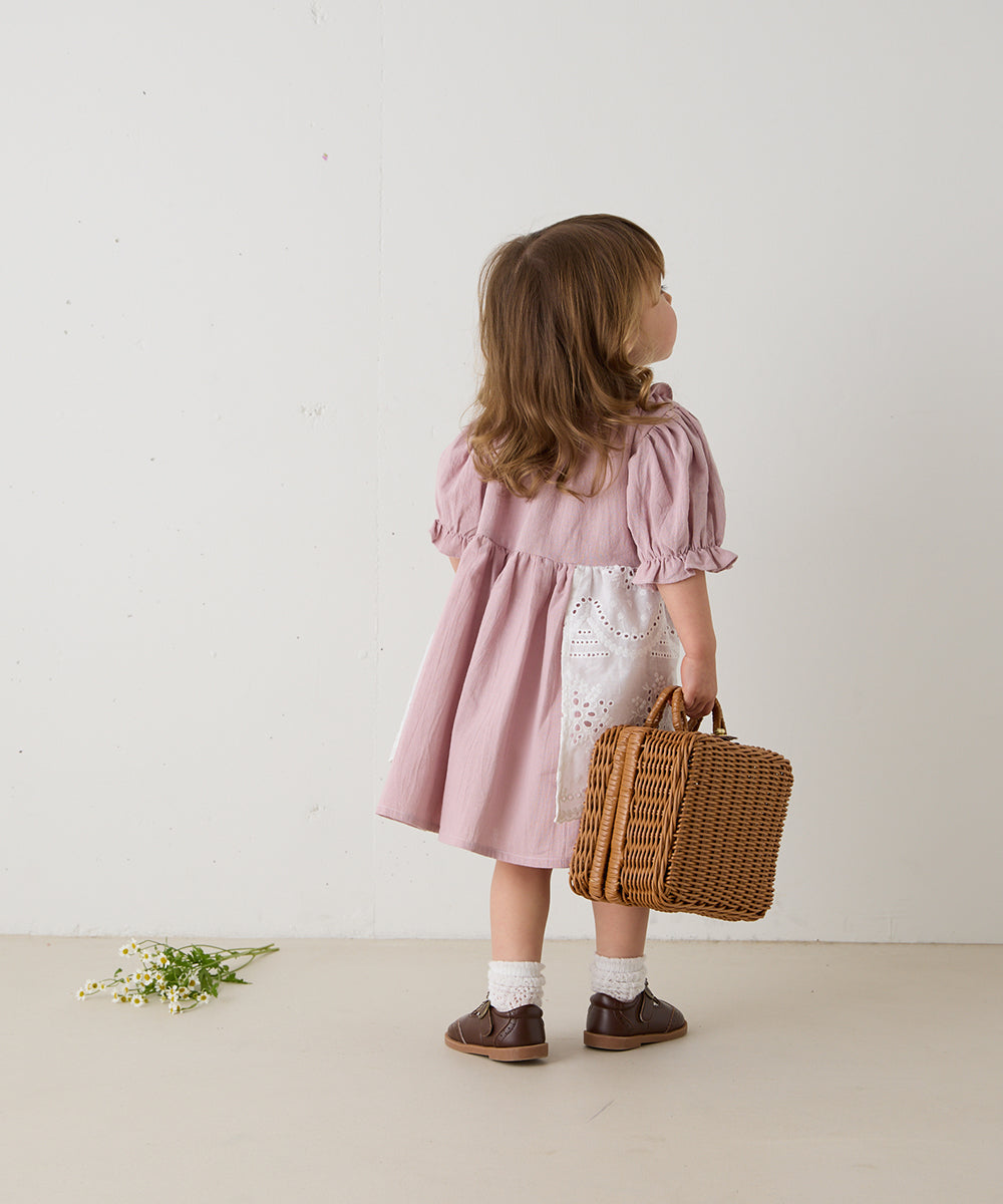 【リンク】スカラップレースエプロンワンピース