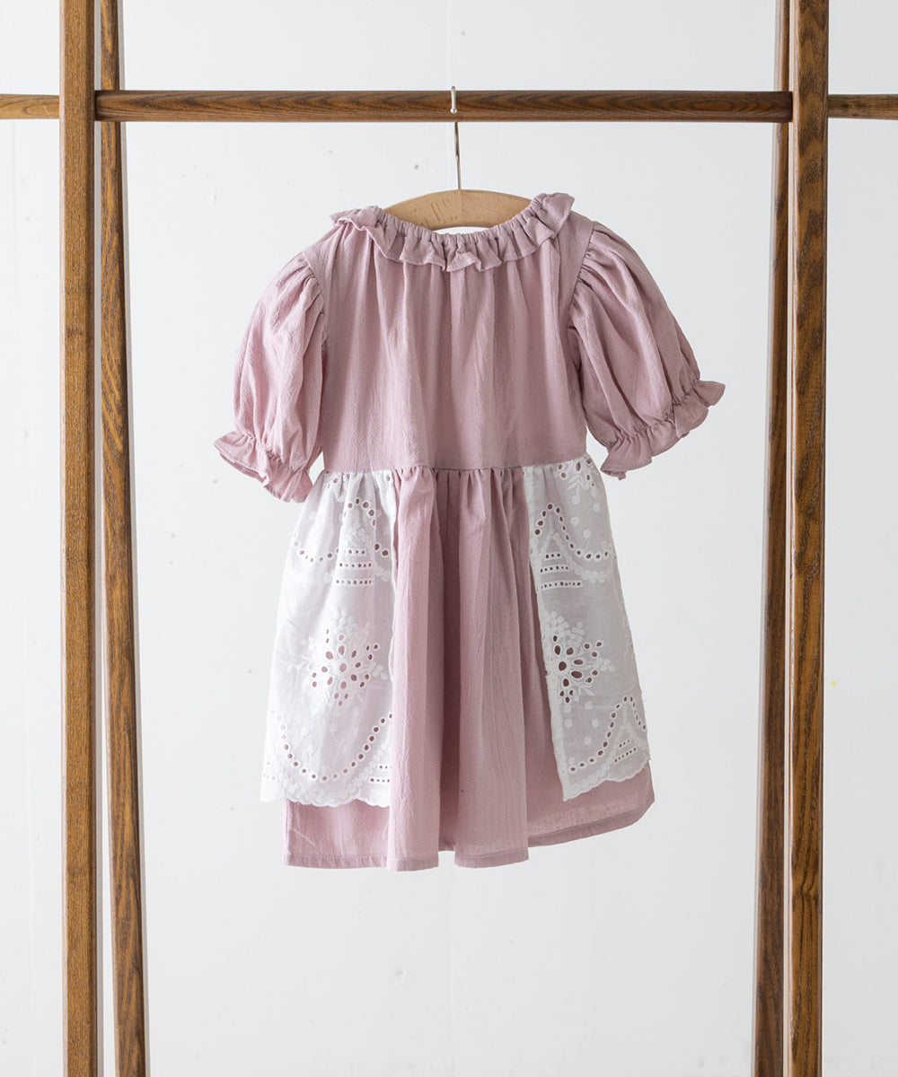 【リンク】スカラップレースエプロンワンピース