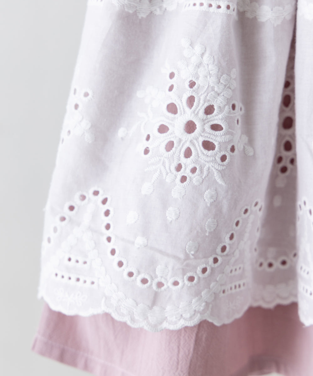 【リンク】スカラップレースエプロンワンピース