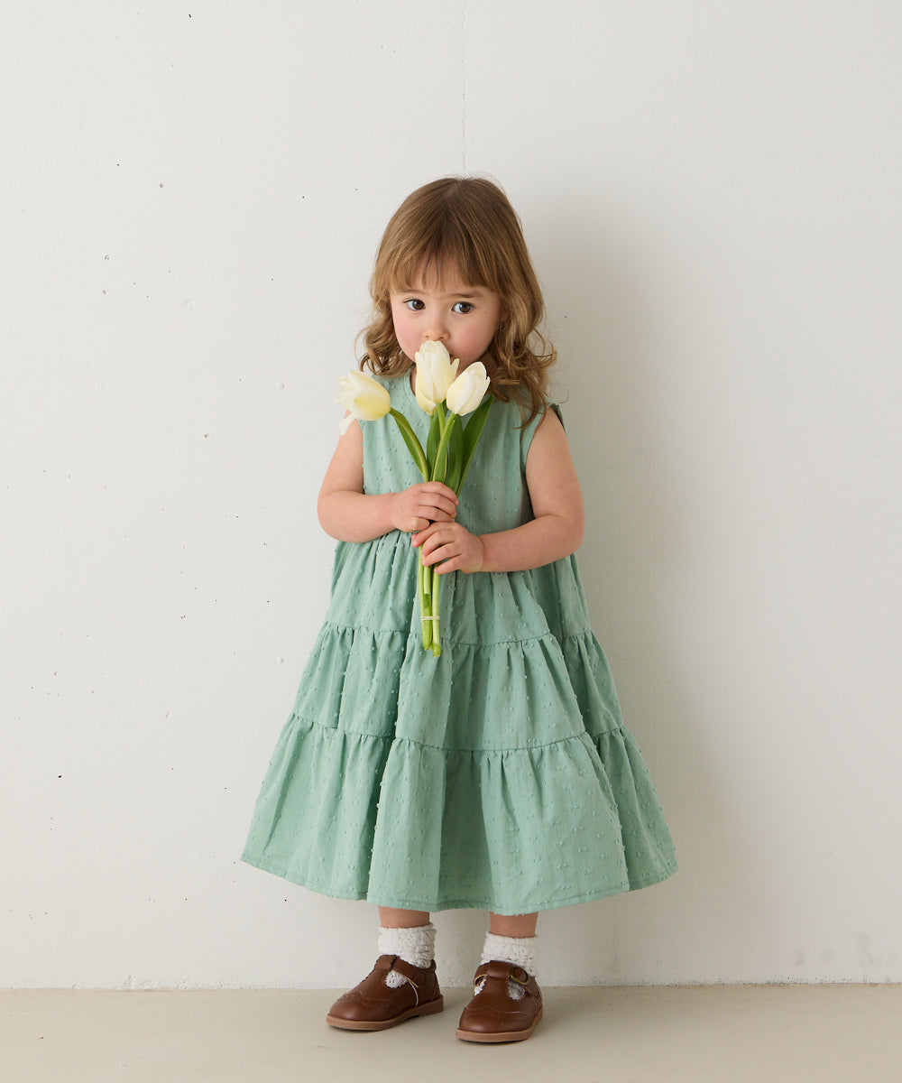 ドビードットバックリボンワンピース