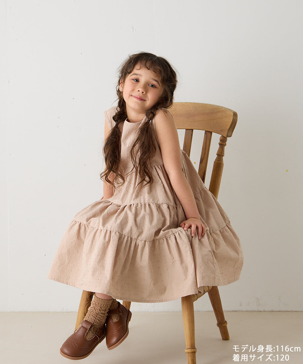 ドビードットバックリボンワンピース