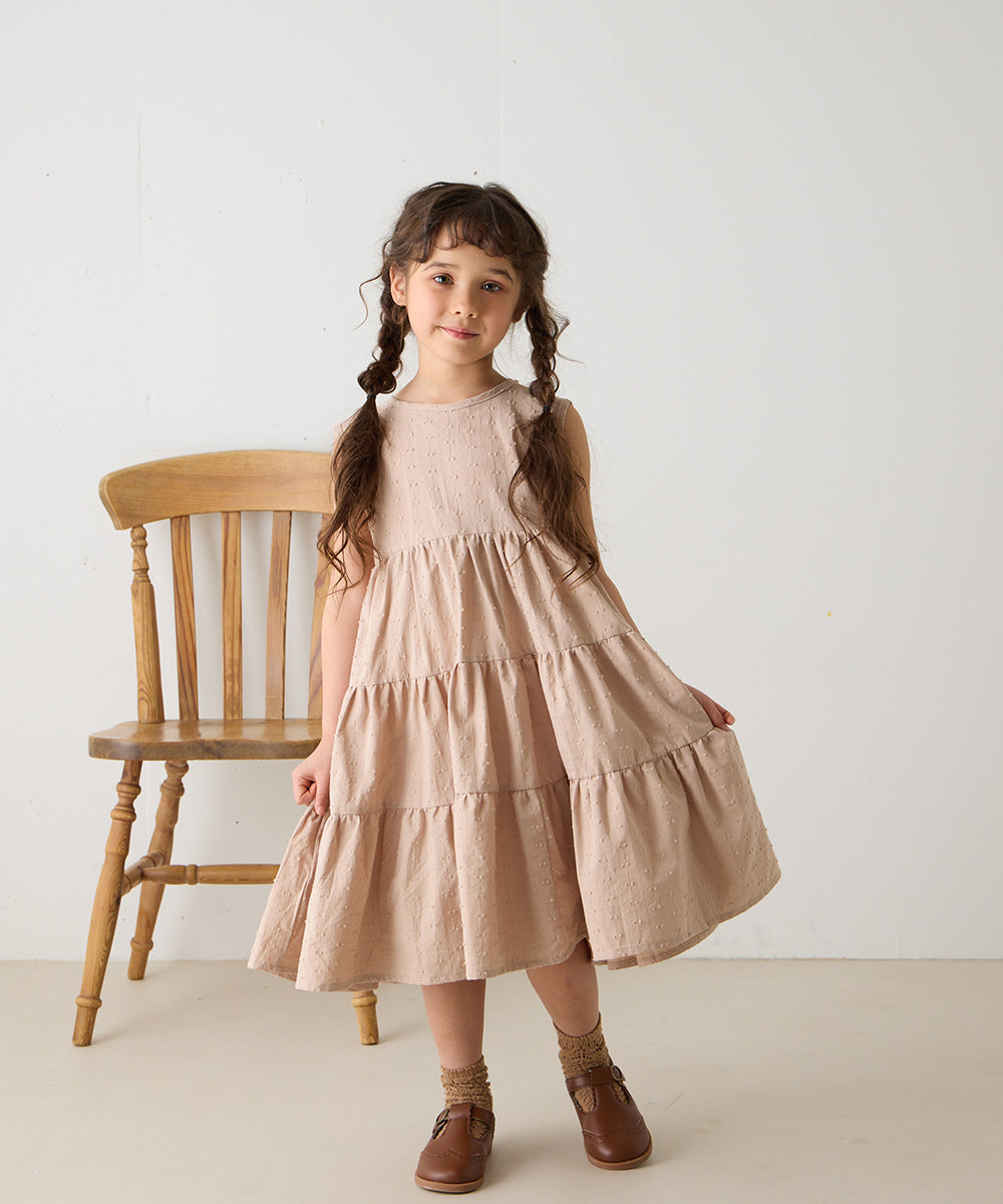 ドビードットバックリボンワンピース